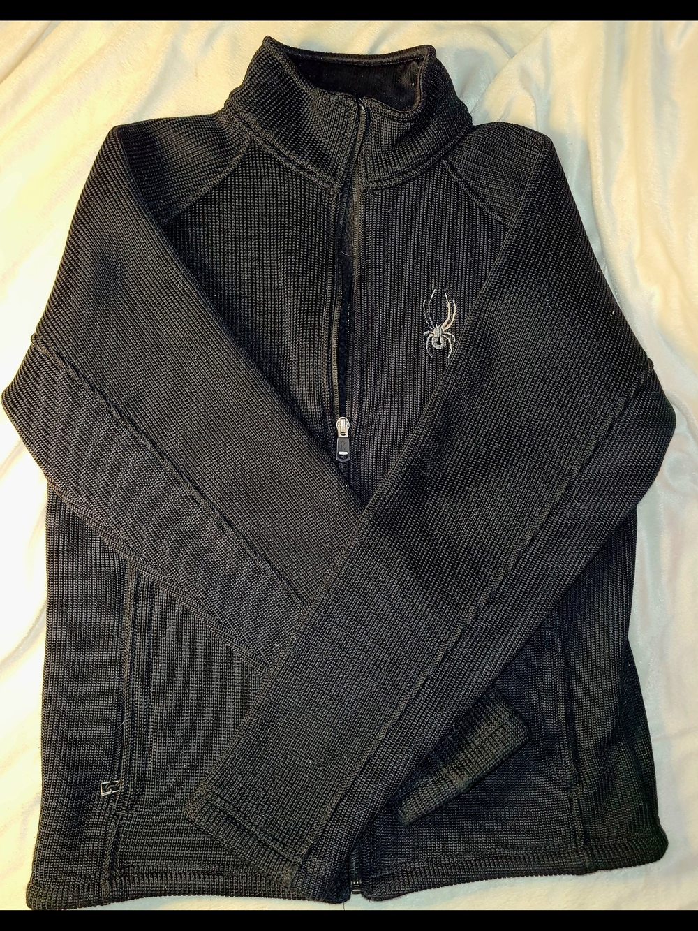 Spyder Men's Black Quarter-Zip Performance Jacket